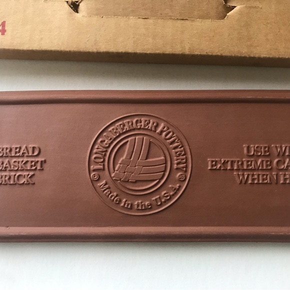 Longaberger Bread Basket Brick Rectangle 30074 - Picture 3 of 4